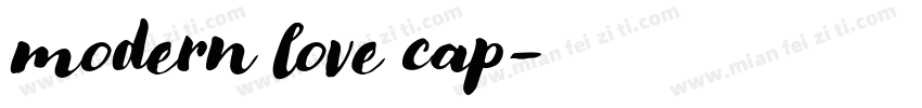 modern love cap字体转换